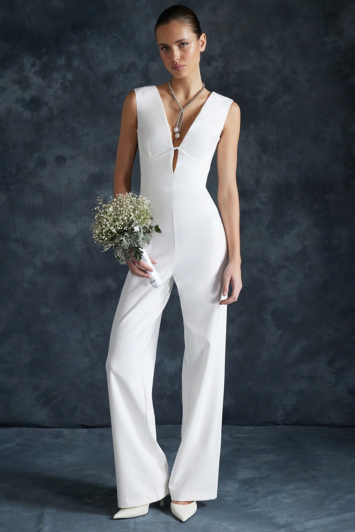 Zelda White Jumpsuit