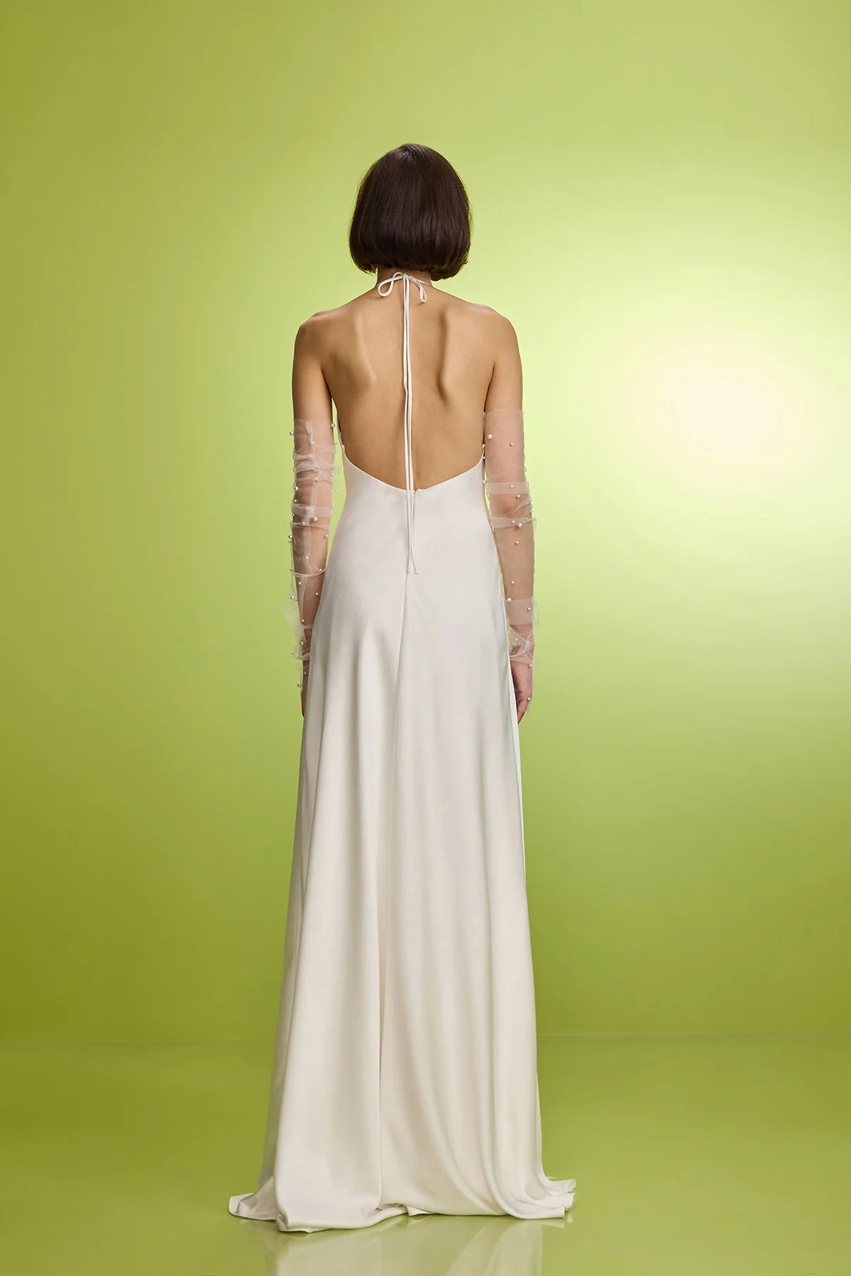 V-Neck Maxi Dress- Ecru