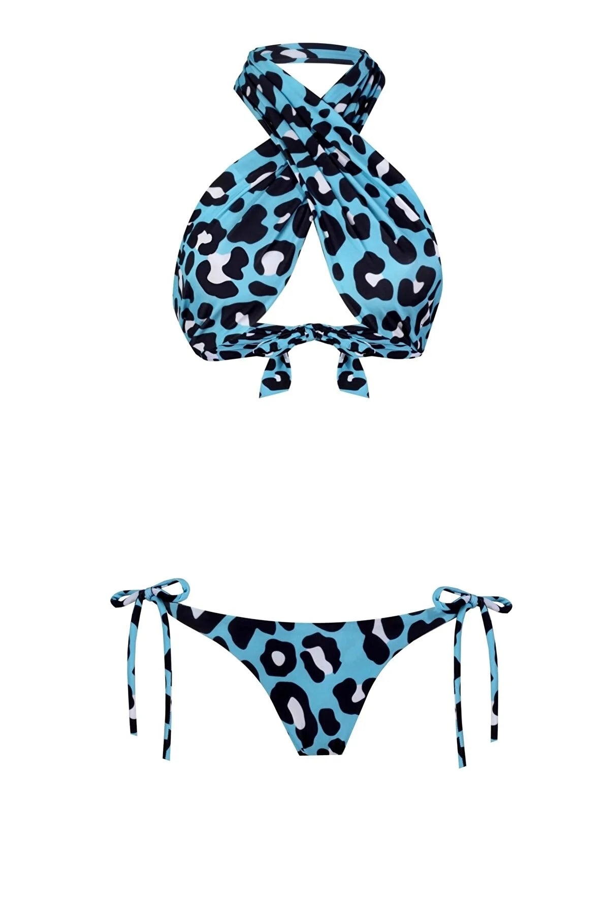 Blue Leo Bikini Set