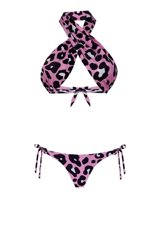 Pink Leo Bikini Set
