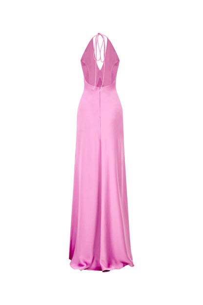 V-Neck Maxi Dress- Light Pink Pinyor V-Neck Maxi Dress- Light Pink Pinyor
