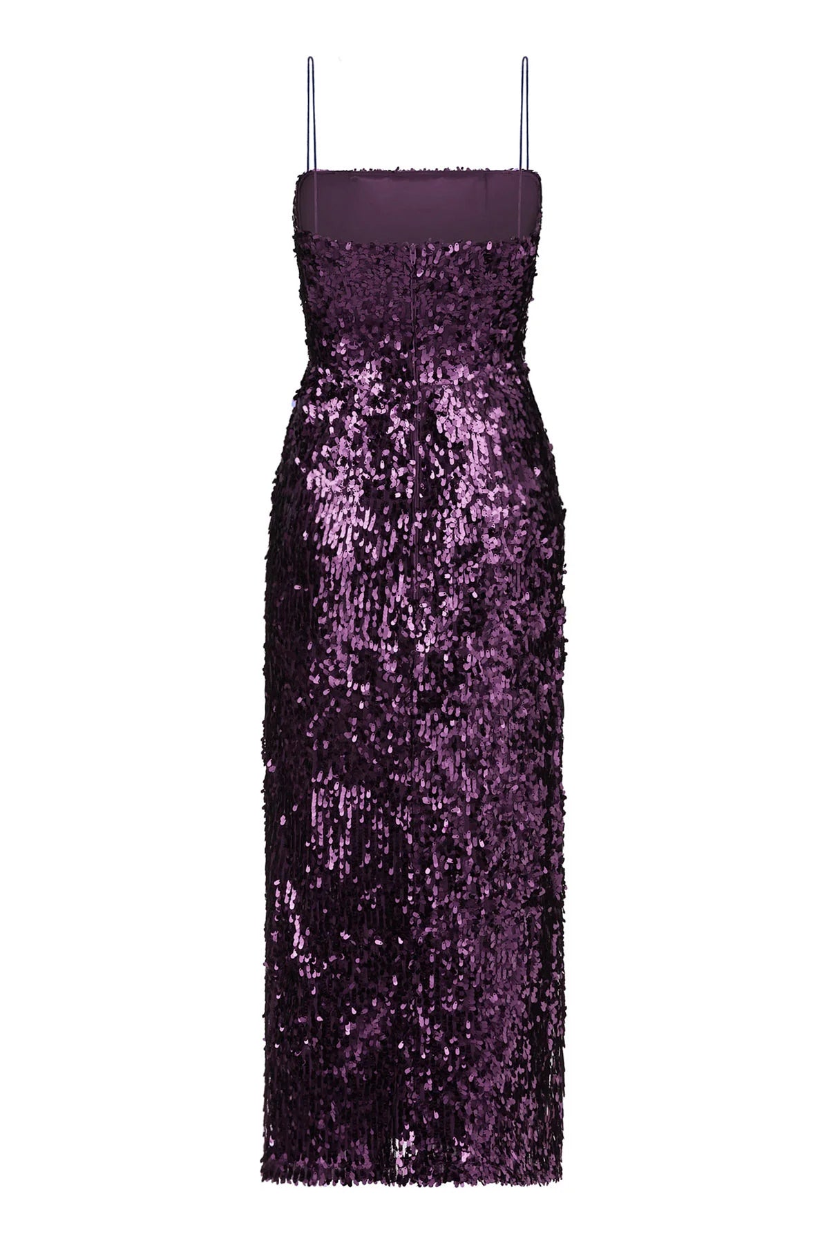 Sequined Purple Midi Dress