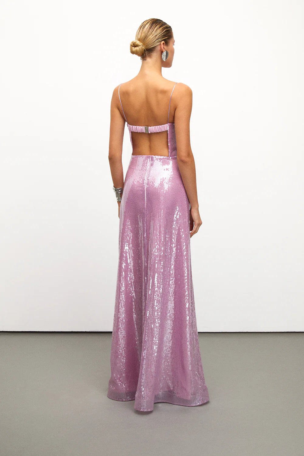 Sequined Pink Gown